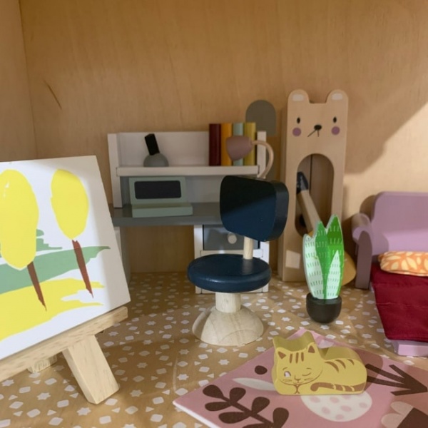 Tender Leaf Toys Dolls House Study Furniture