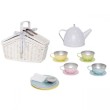 Jabadabado Picnic Basket - Pastel Tin Tea Set