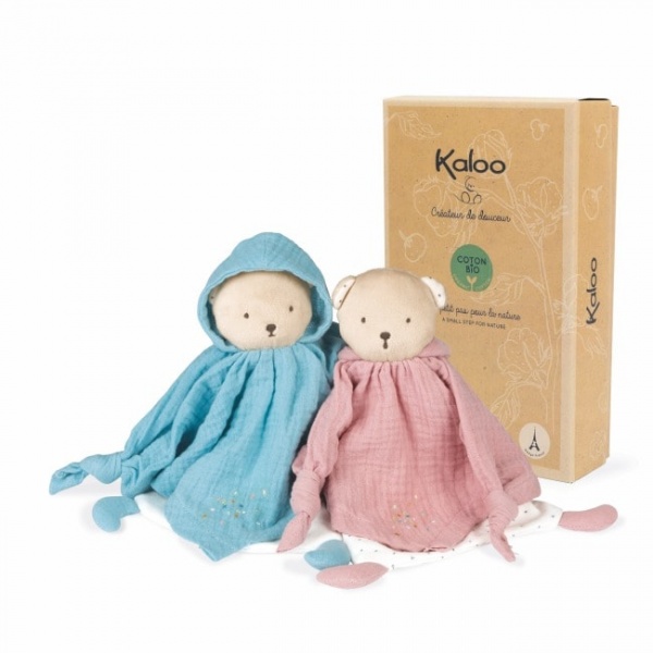 Kaloo Organic Cotton Doudou Pink Bear