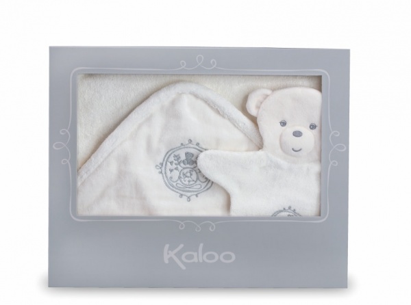 Kaloo Bath Towel with Wash Mitts