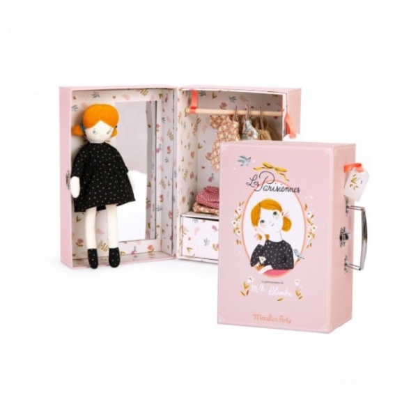 Moulin Roty The Little Wardrobe Suitcase - Les Parisiennes