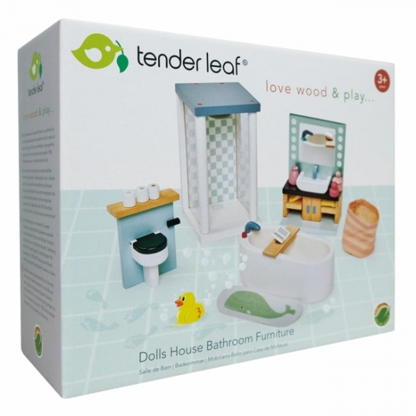 Tender Leaf Toys Dolls House Bathroom Furniture