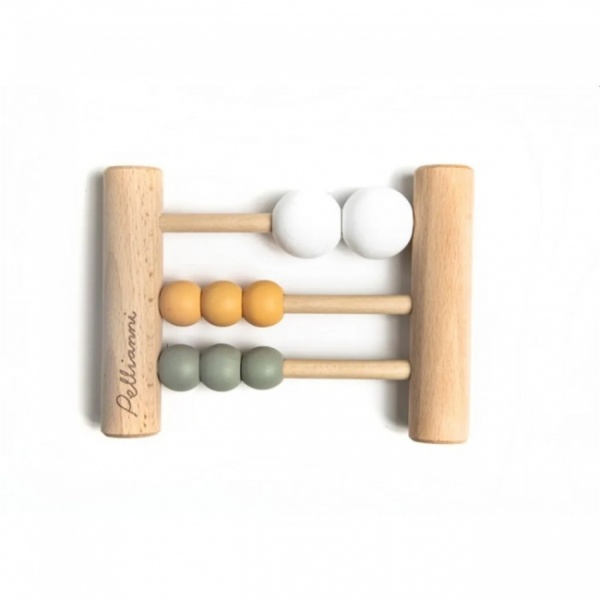 Pellianni - Wooden Abacus - Mustard